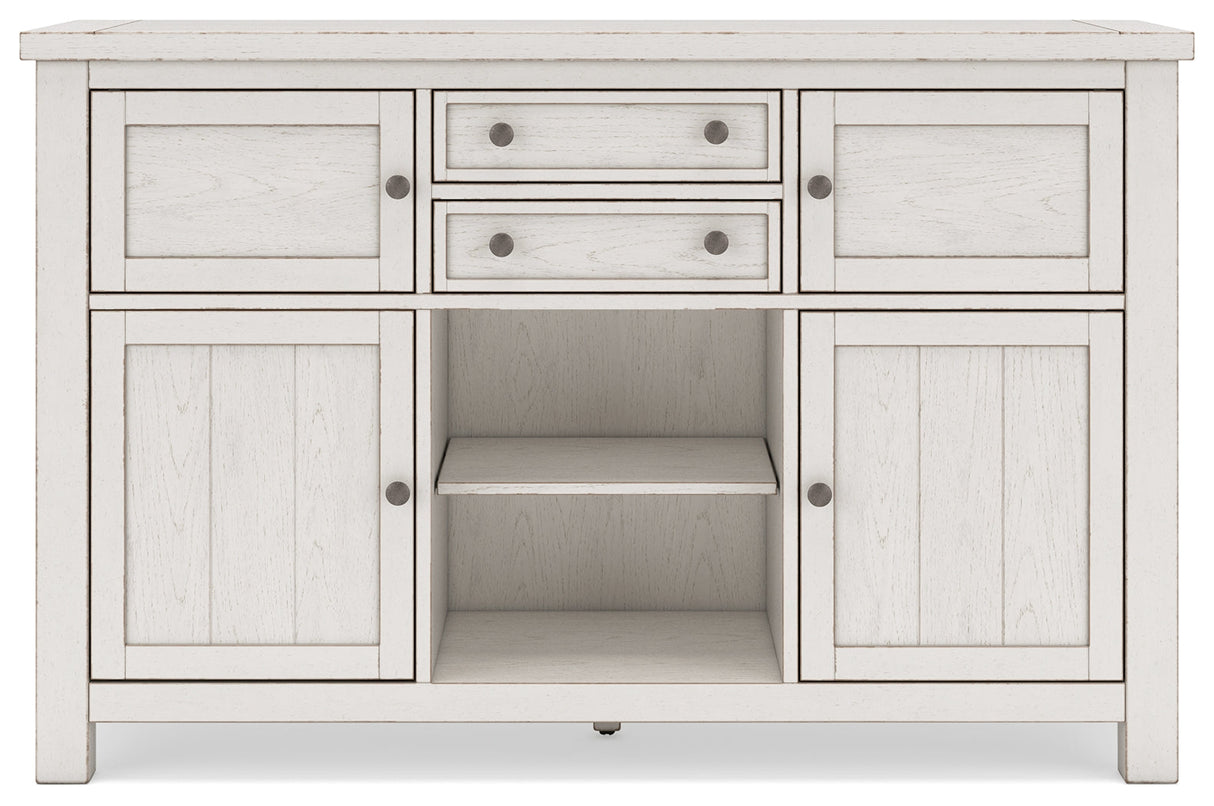 Robbinsdale Antique White Dining Server by Ashley at Eve Furniture