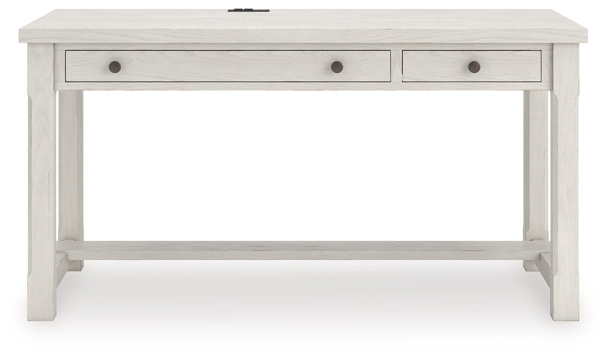 Robbinsdale Antique White Home Office Desk by Ashley at Eve Furniture