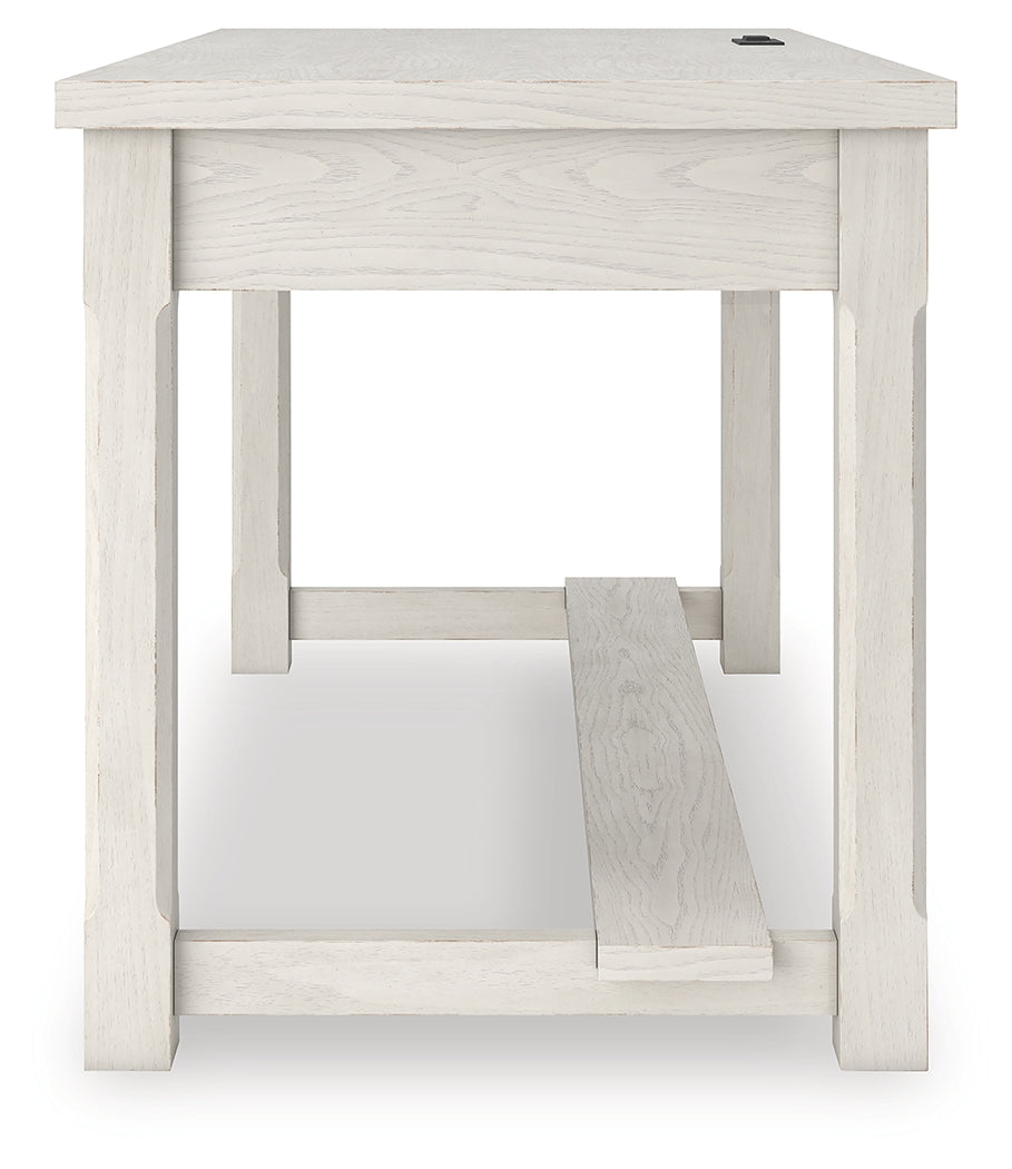 Robbinsdale Antique White Home Office Desk by Ashley at Eve Furniture