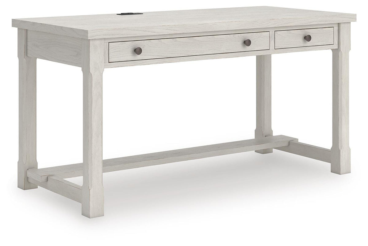 Robbinsdale Antique White Home Office Desk by Ashley at Eve Furniture