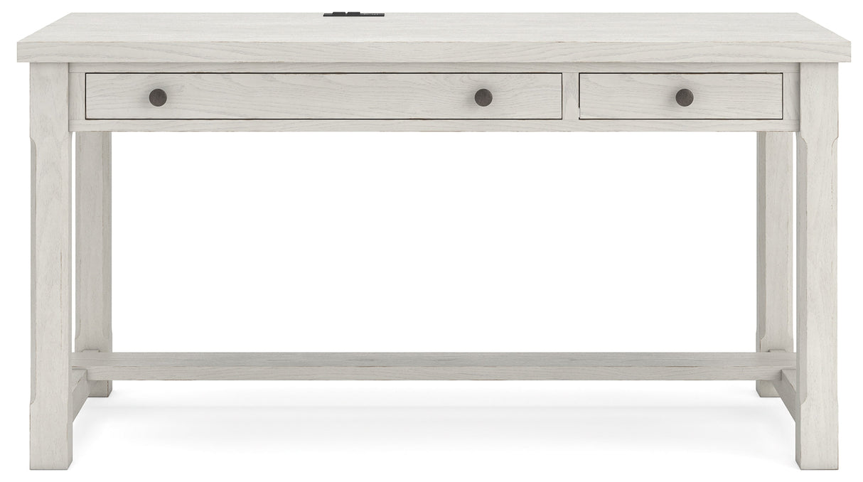 Robbinsdale Antique White Home Office Desk by Ashley at Eve Furniture
