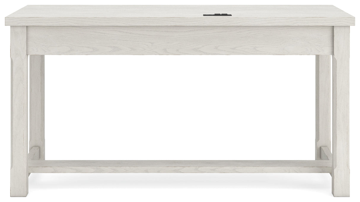 Robbinsdale Antique White Home Office Desk by Ashley at Eve Furniture