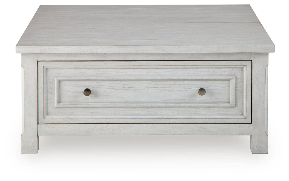 Robbinsdale Antique White Lift-Top Coffee Table by Ashley at Eve Furniture