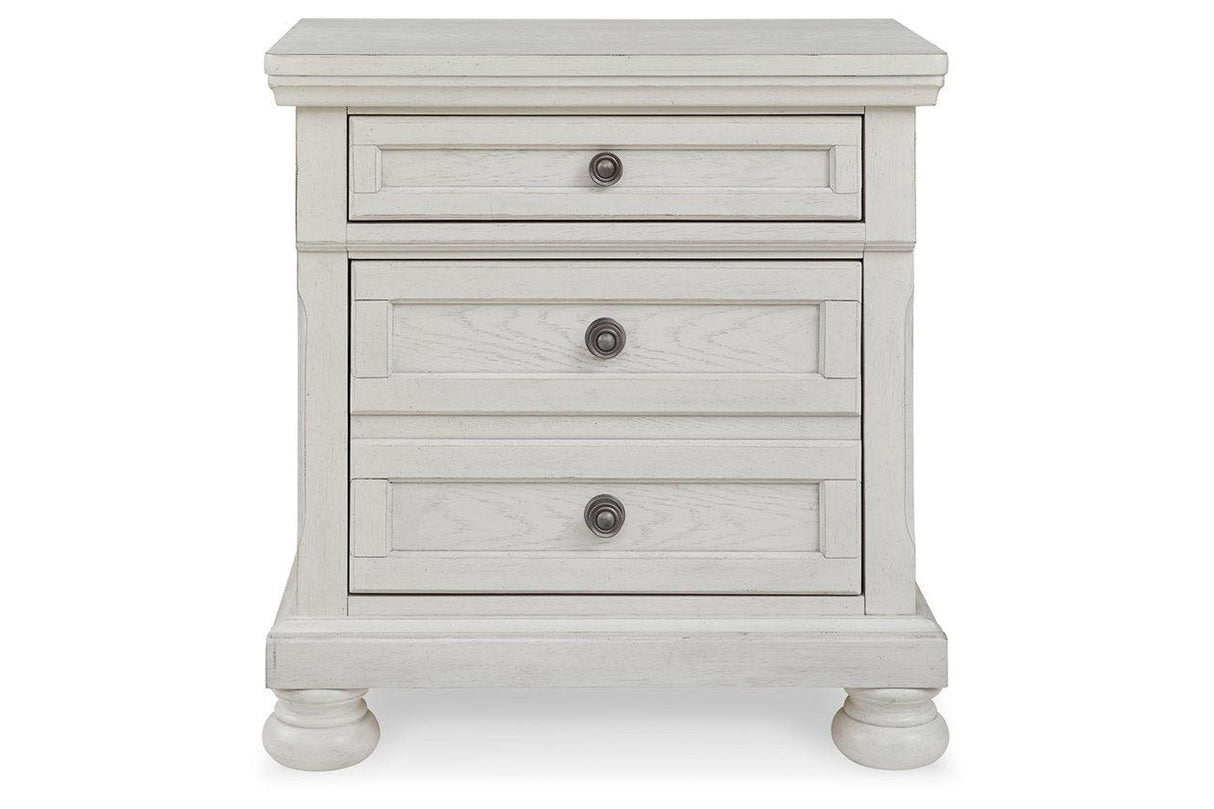 Robbinsdale Antique White Nightstand by Ashley at Eve Furniture