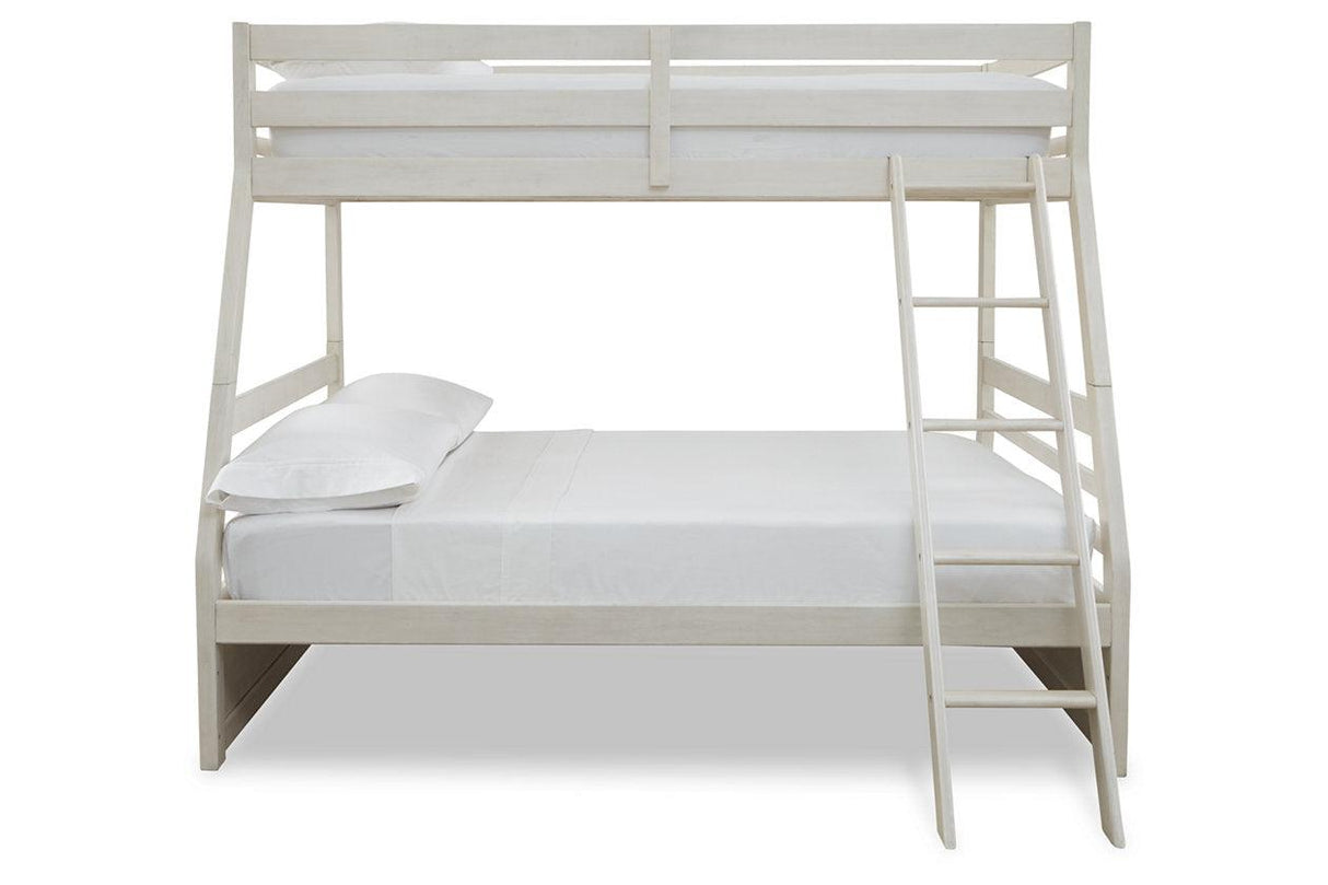 Robbinsdale Antique White Twin over Full Bunk Bed by Ashley at Eve Furniture