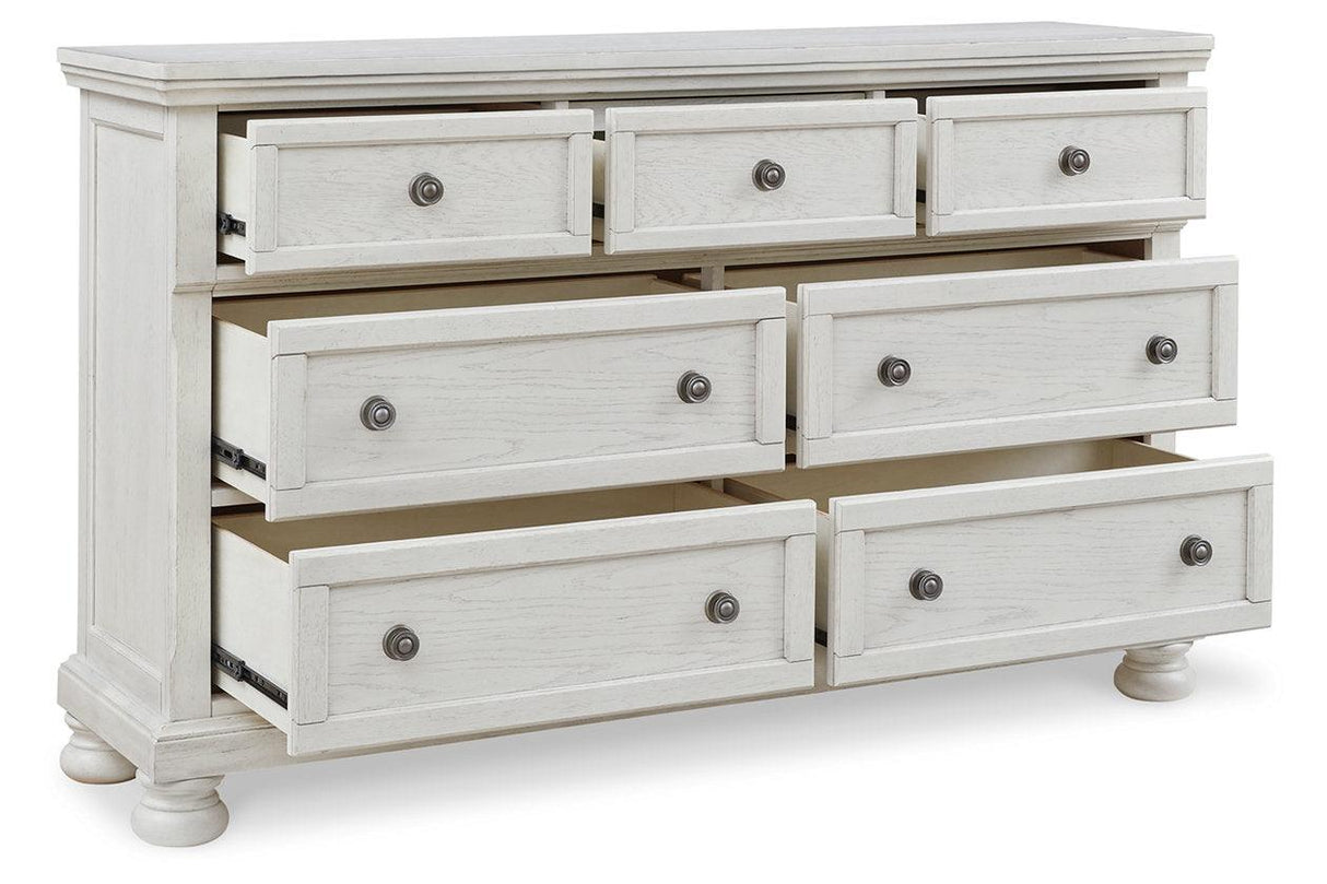 Robbinsdale Antique White Dresser by Ashley at Eve Furniture
