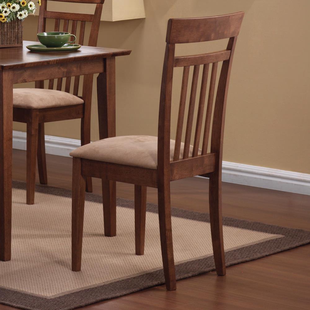 Robles Chestnut/Tan 5-Piece Dining Set by Coaster at Eve Furniture