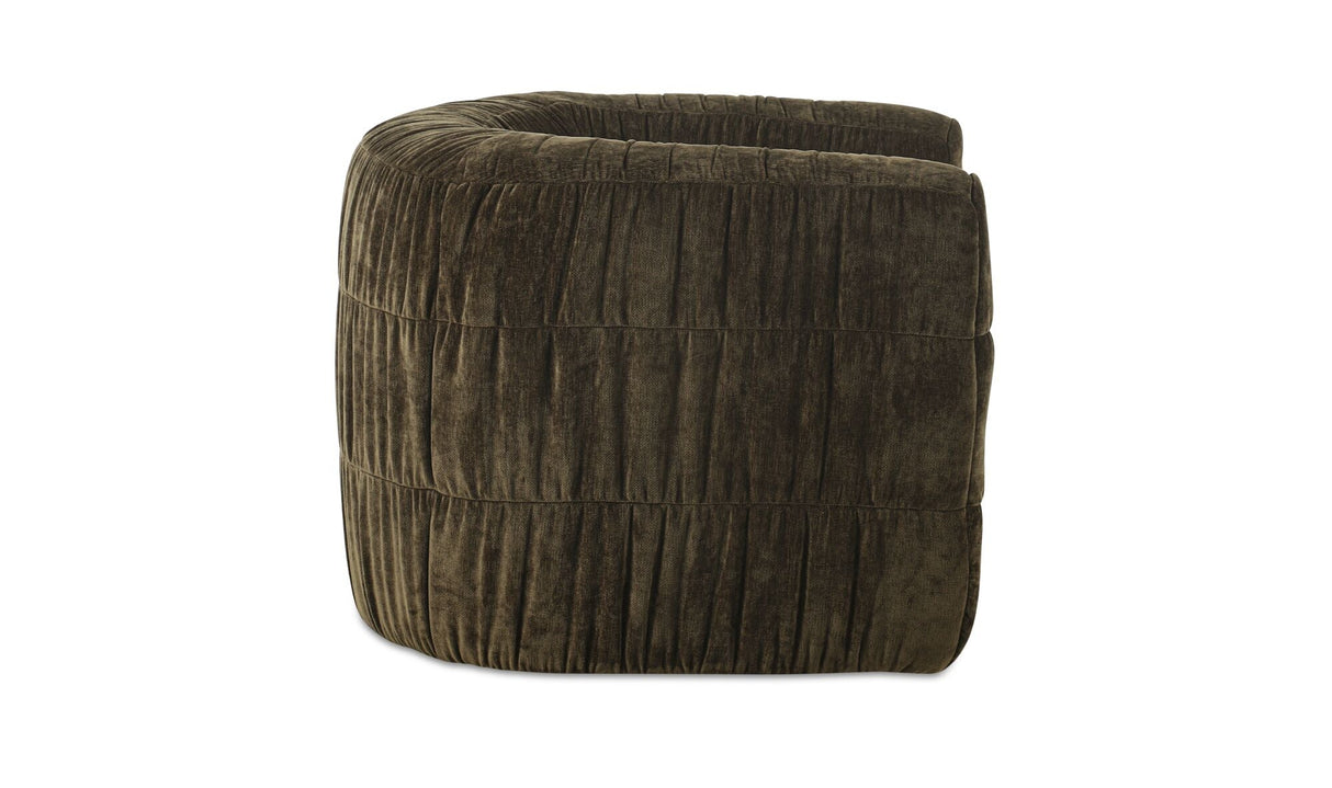 Robson Swivel Chair Dark Green by Moe's Home at Eve Furniture