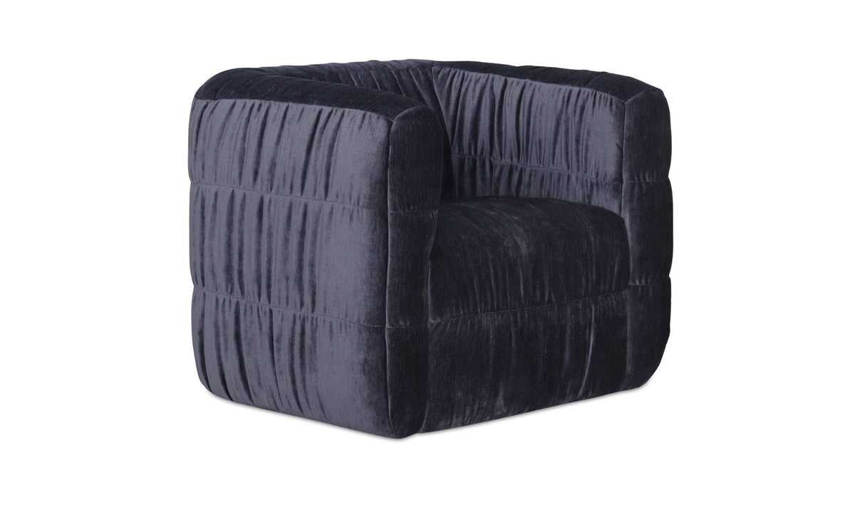 Robson Swivel Chair Navy by Moe's Home at Eve Furniture