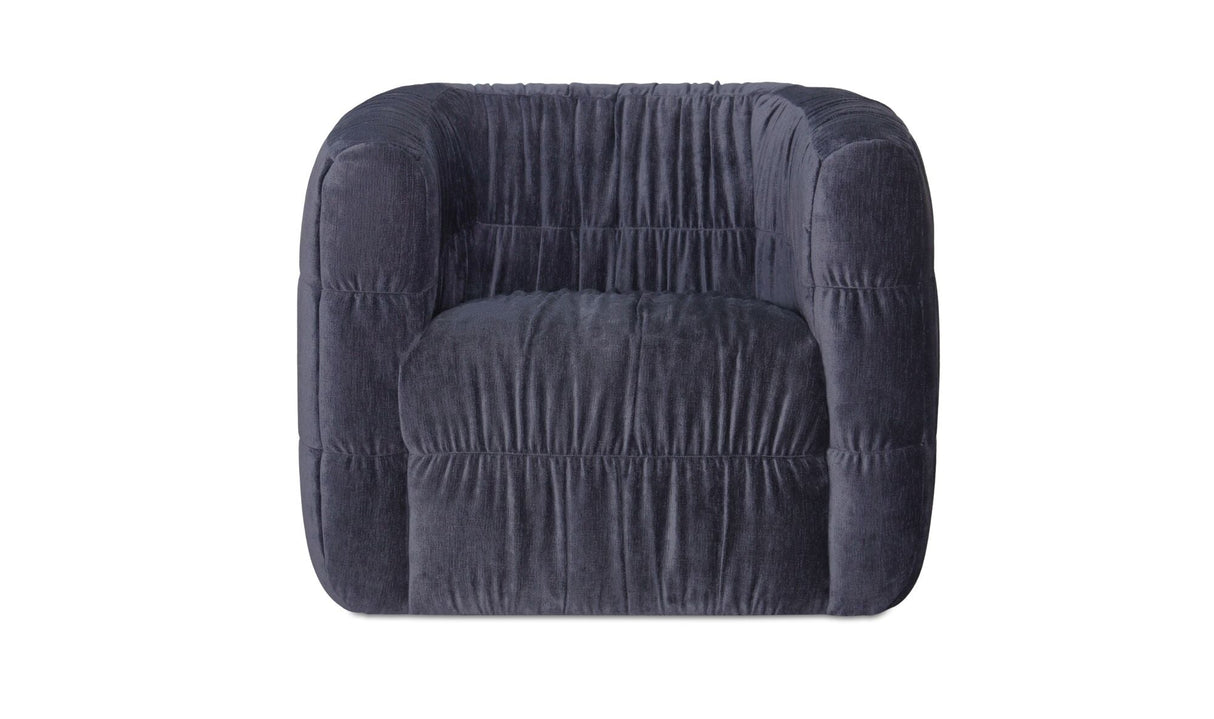 Robson Swivel Chair Navy by Moe's Home at Eve Furniture