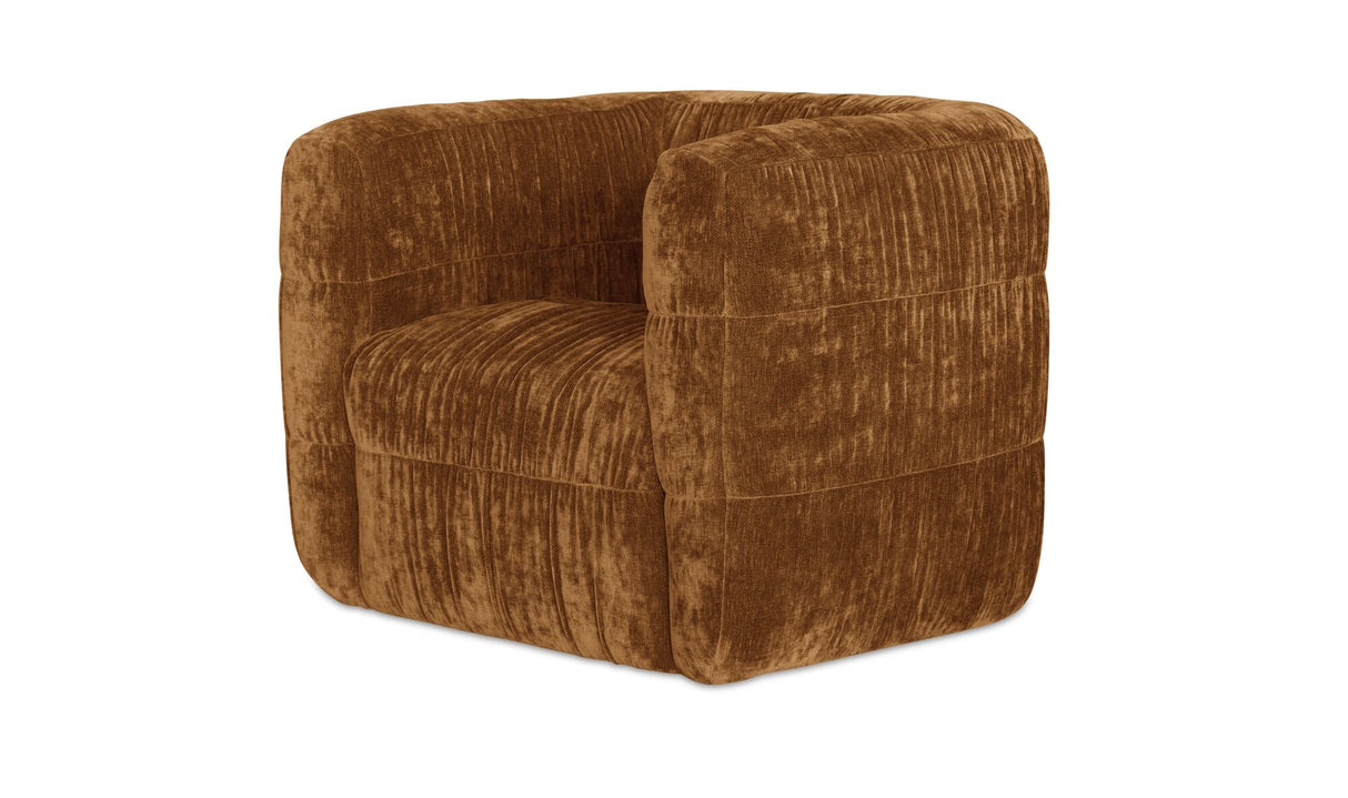 Robson Swivel Chair Toffee by Moe's Home at Eve Furniture
