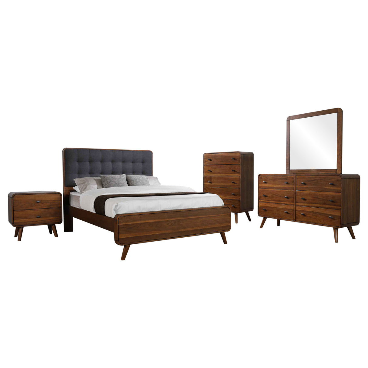 Robyn Dark Walnut 5-Piece Full Bedroom Set by Coaster at Eve Furniture