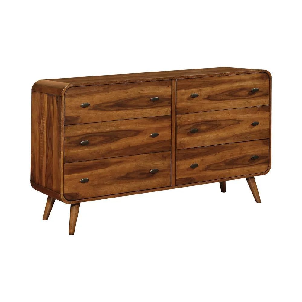 Robyn Dark Walnut 6-Drawer Dresser by Coaster at Eve Furniture