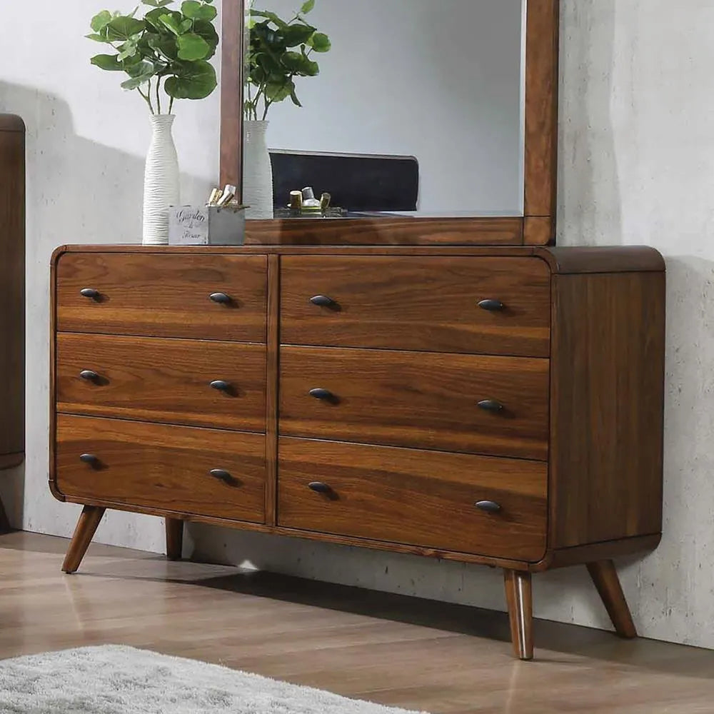 Robyn Dark Walnut 6-Drawer Dresser by Coaster at Eve Furniture