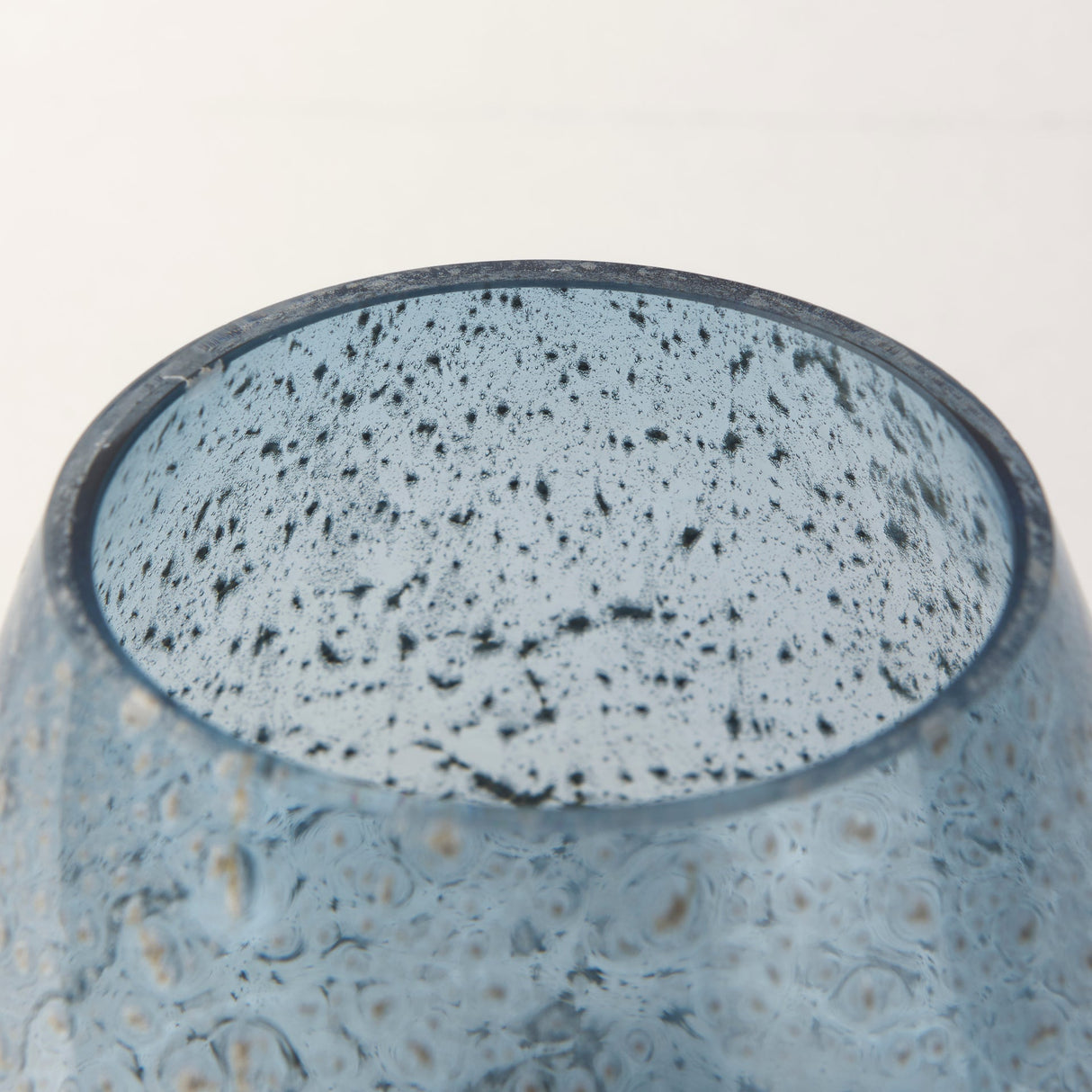 Robyn Short Blue Glass Vase by Mercana at Eve Furniture
