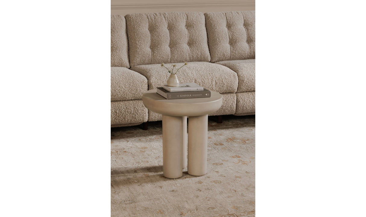 Rocca Side Table Cream by Moe's Home at Eve Furniture