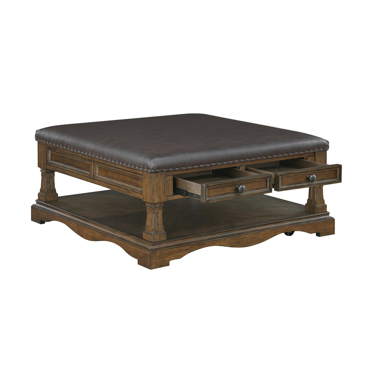 Rochester Dark Brown Cocktail Table