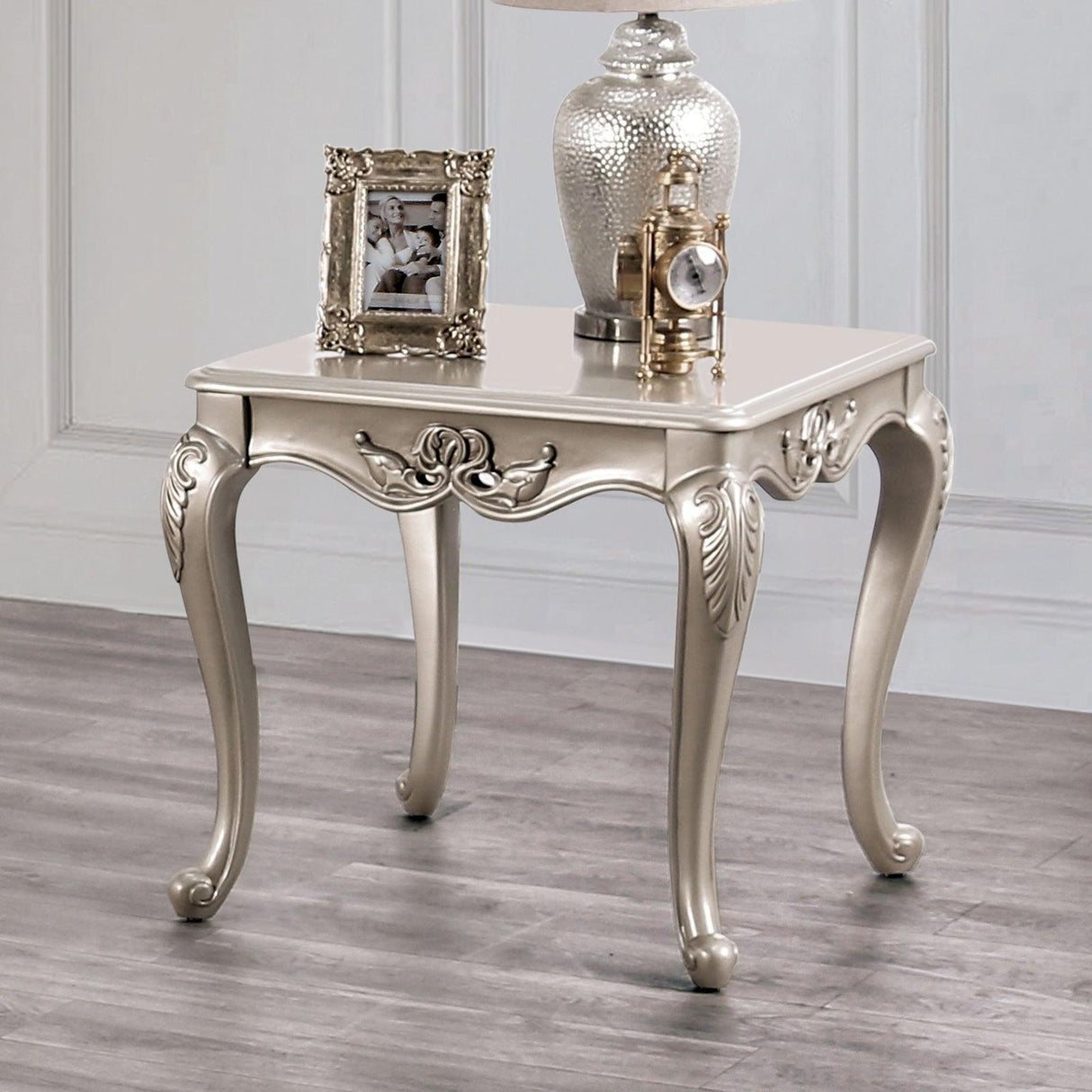 Rochester Champagne End Table by Furniture of America at Eve Furniture