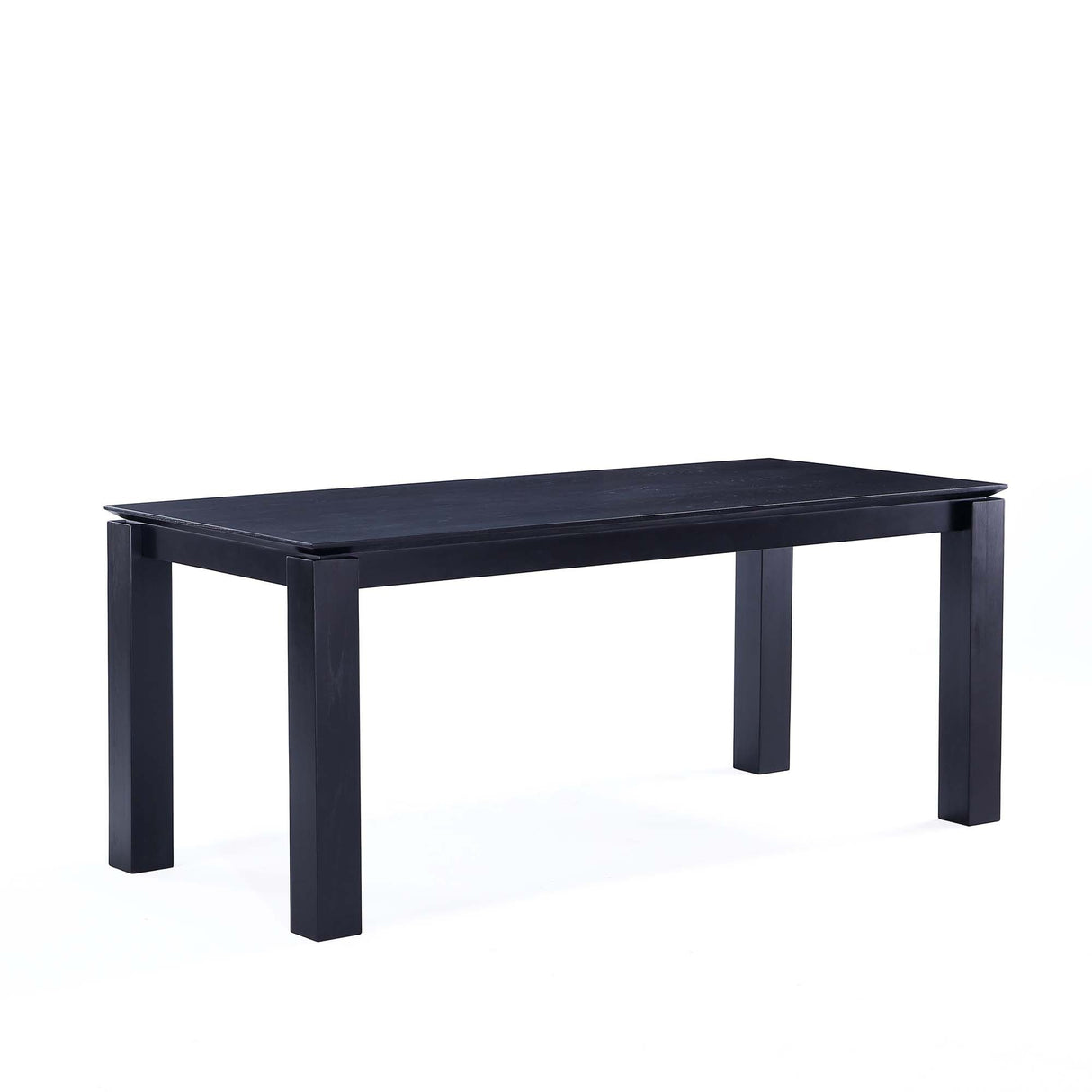 Rockaway 70.86 Dining Table in Black by Manhattan Comfort at Eve Furniture