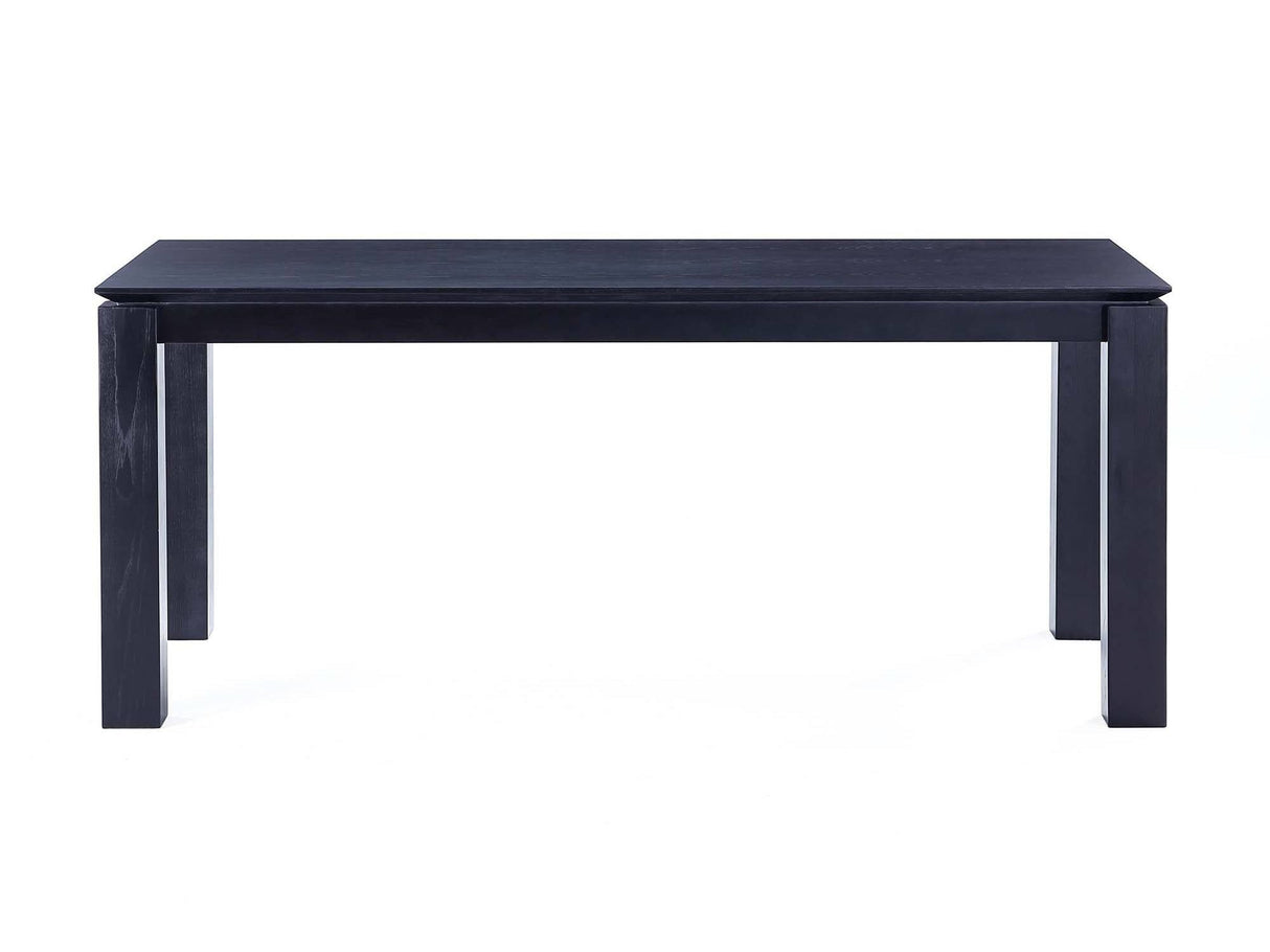 Rockaway 70.86 Dining Table in Black by Manhattan Comfort at Eve Furniture
