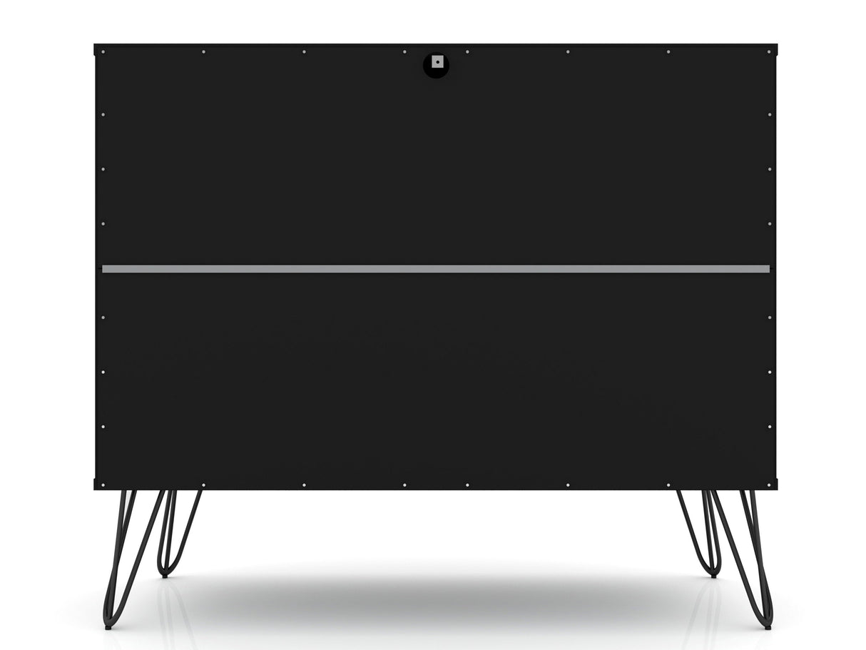 Rockefeller Dresser in Black by Manhattan Comfort at Eve Furniture