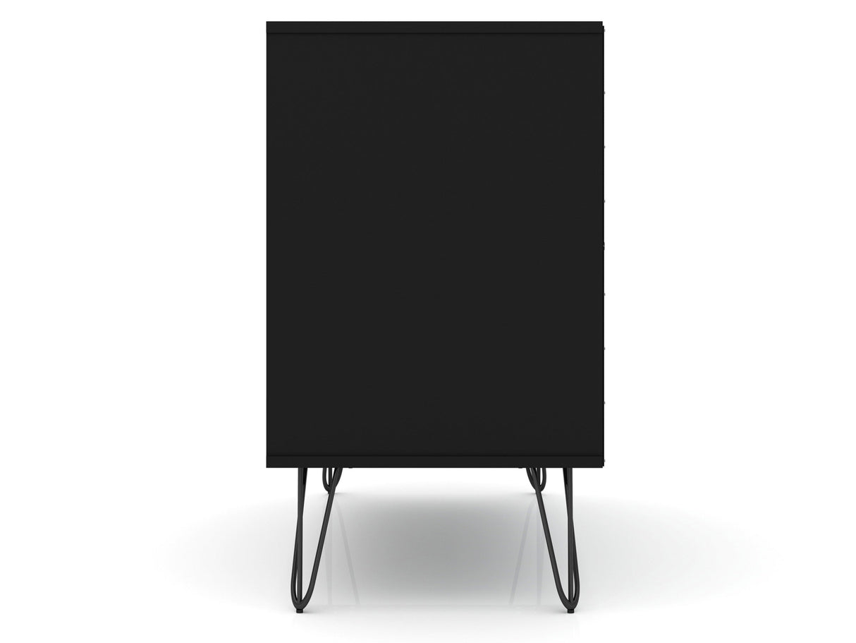 Rockefeller Dresser in Black (set of 2) by Manhattan Comfort at Eve Furniture