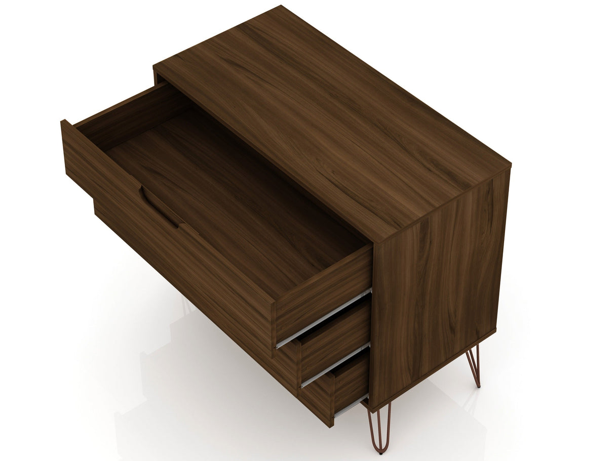 Rockefeller Dresser in Brown by Manhattan Comfort at Eve Furniture