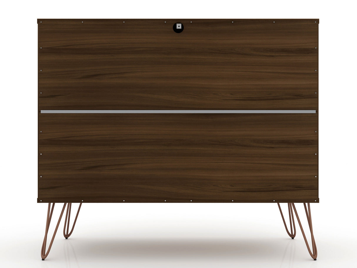 Rockefeller Dresser in Brown by Manhattan Comfort at Eve Furniture