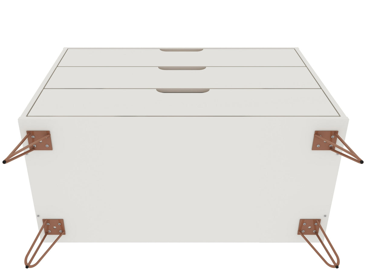 Rockefeller Dresser in Off White (set of 2) by Manhattan Comfort at Eve Furniture