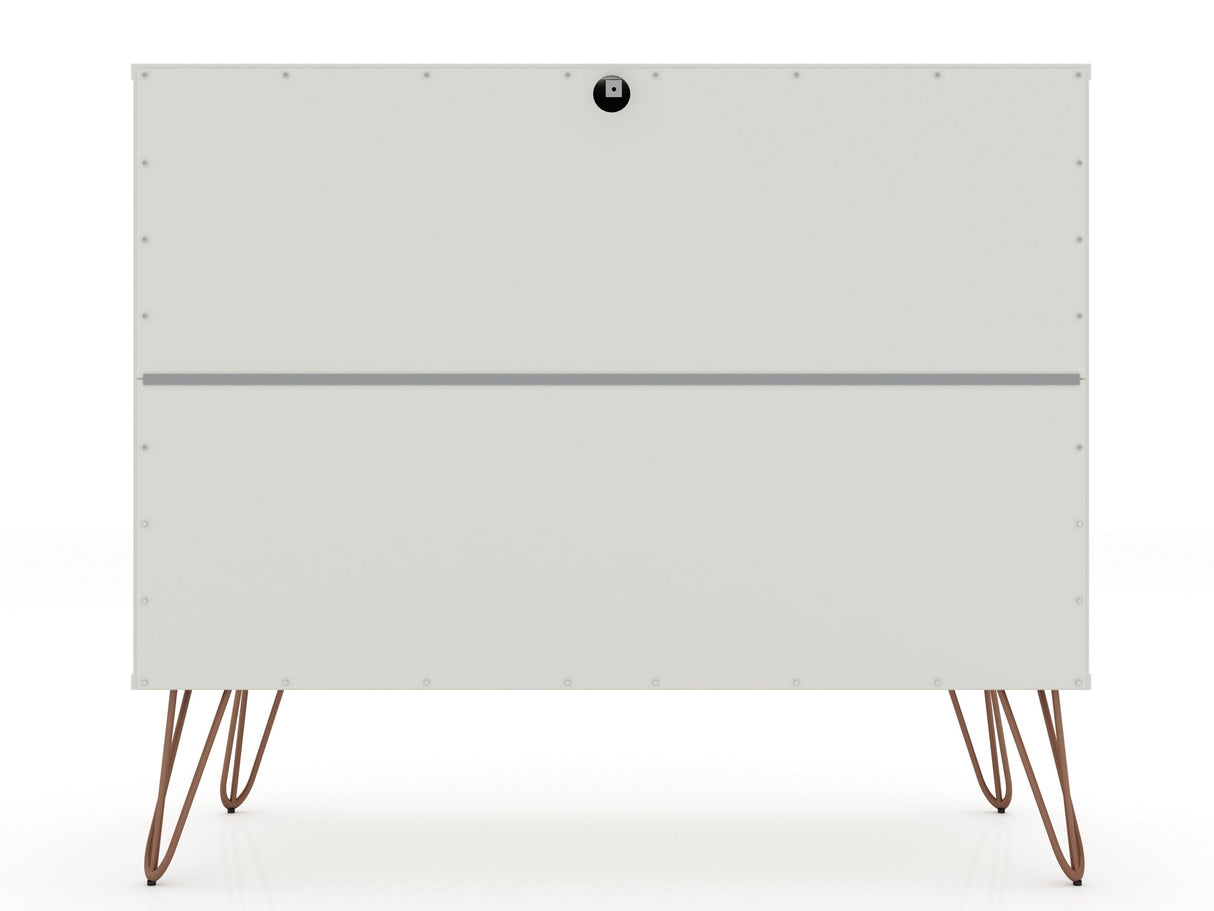 Rockefeller Dresser in Off White (set of 2) by Manhattan Comfort at Eve Furniture