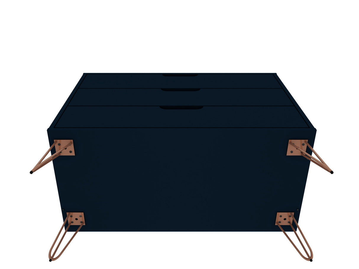 Rockefeller Dresser in Tatiana Midnight Blue by Manhattan Comfort at Eve Furniture