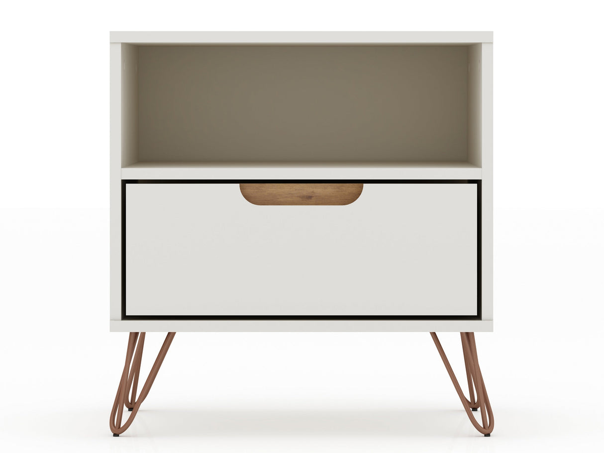 Rockefeller Nightstand 1.0 in Off White and Nature (set of 2) by Manhattan Comfort at Eve Furniture