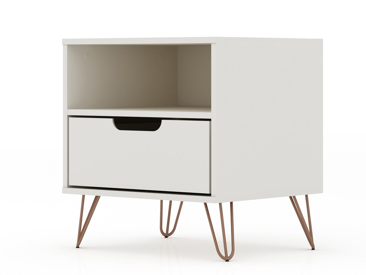 Rockefeller Nightstand 1.0 in Off White (set of 2) by Manhattan Comfort at Eve Furniture