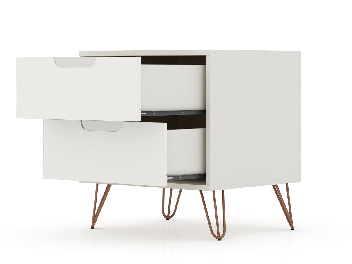 Rockefeller Nightstand 2.0 in Off White (set of 2) by Manhattan Comfort at Eve Furniture