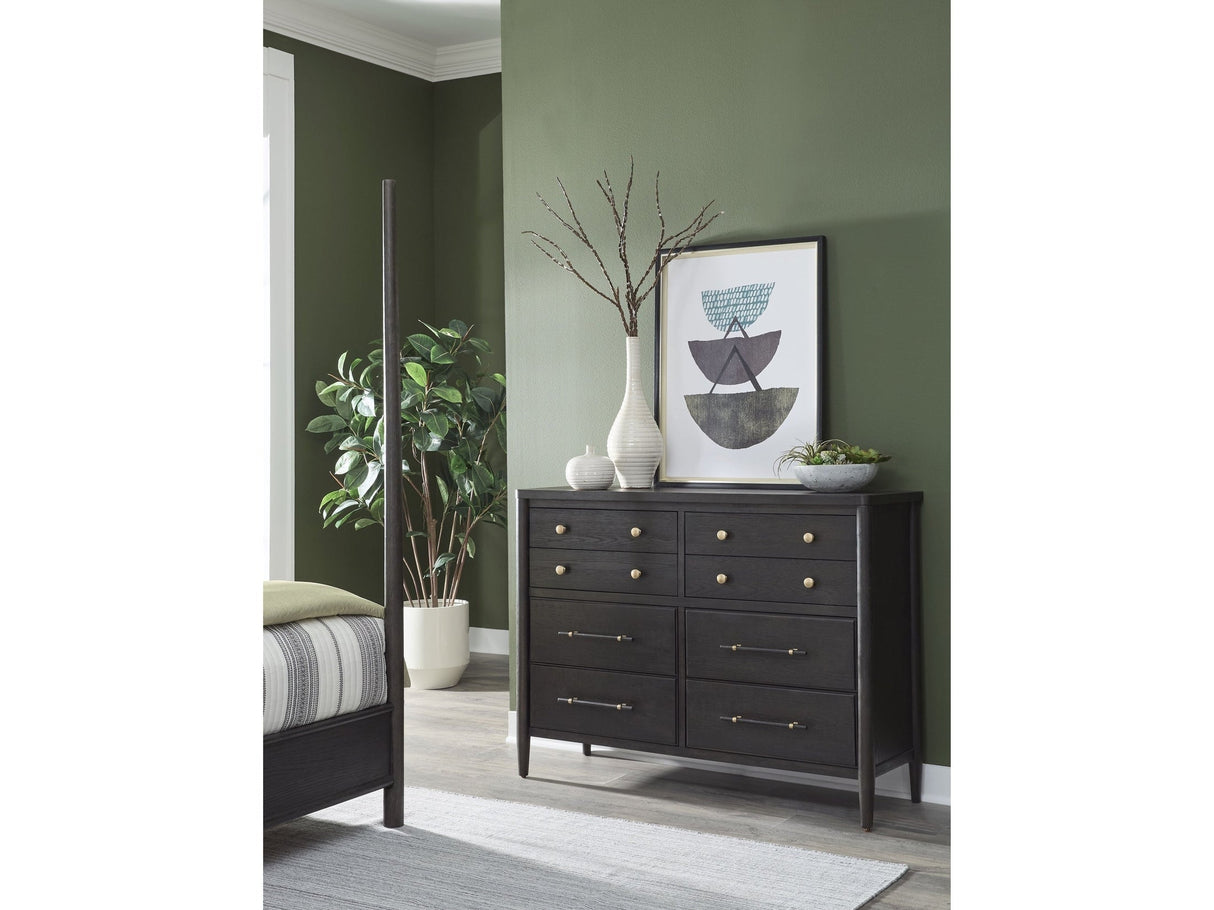 Rockport Eight Drawer Oak Wood Dresser in Yin by Modus Furniture at Eve Furniture