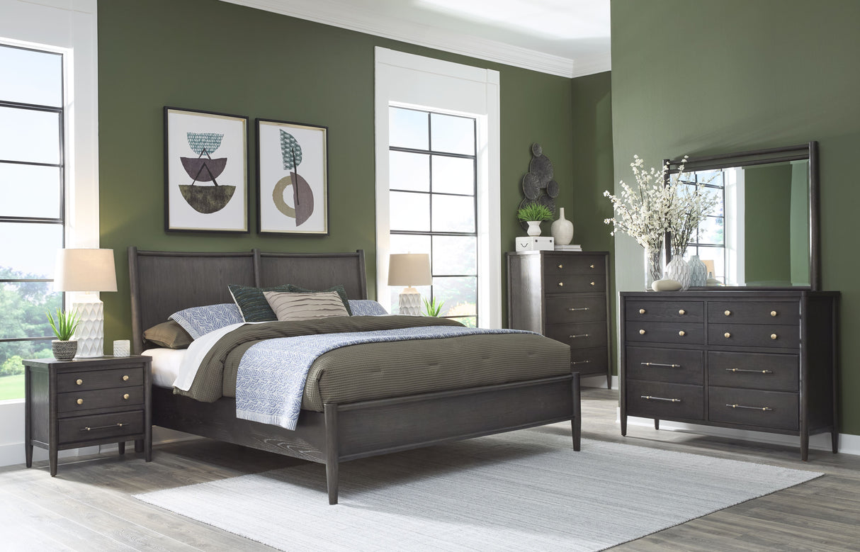 Rockport Three Drawer Large Nightstand in Yin by Modus Furniture at Eve Furniture