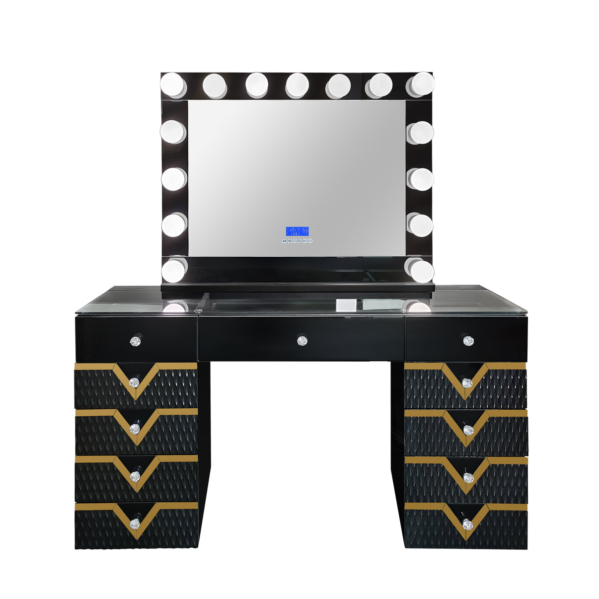 Rockstar Black Vanity Set by New Era Innovations at Eve Furniture