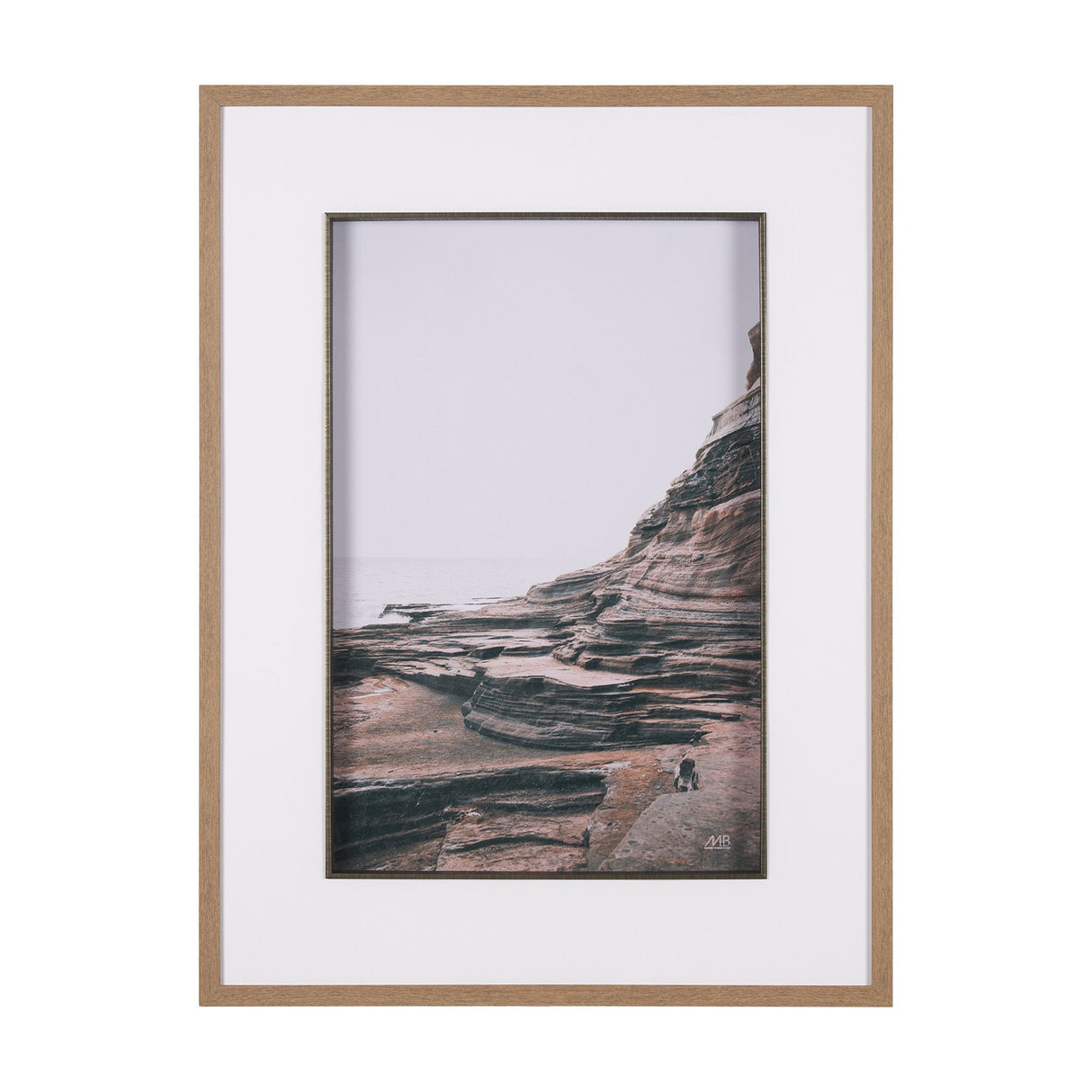 Rocky Shore Hawaii by Max Blakesberg Studios a Hand Embellished Framed Photo Art Print Matted under by Mercana at Eve Furniture