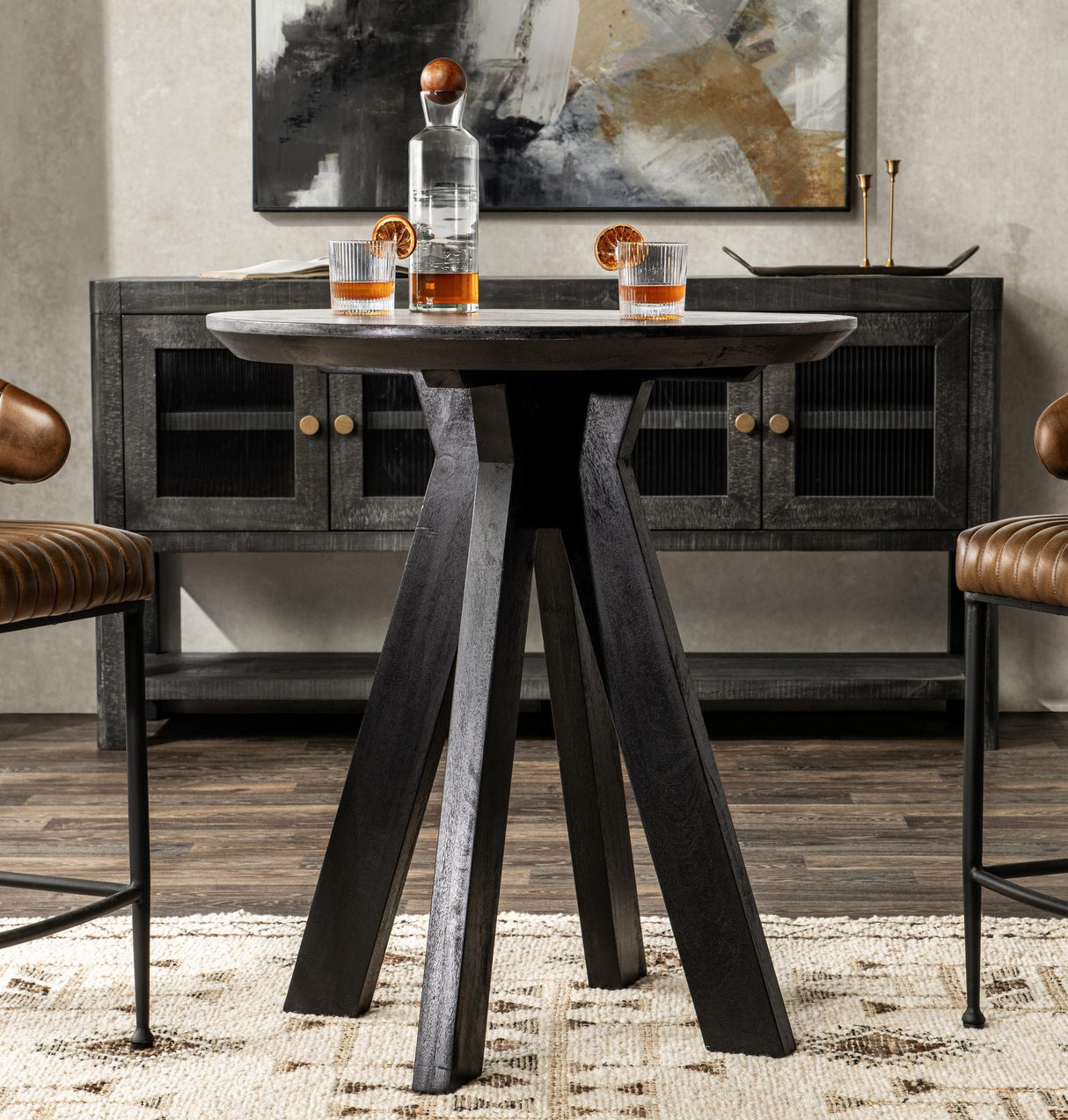 Rodrigo Counter Table - Black by Classic Home at Eve Furniture