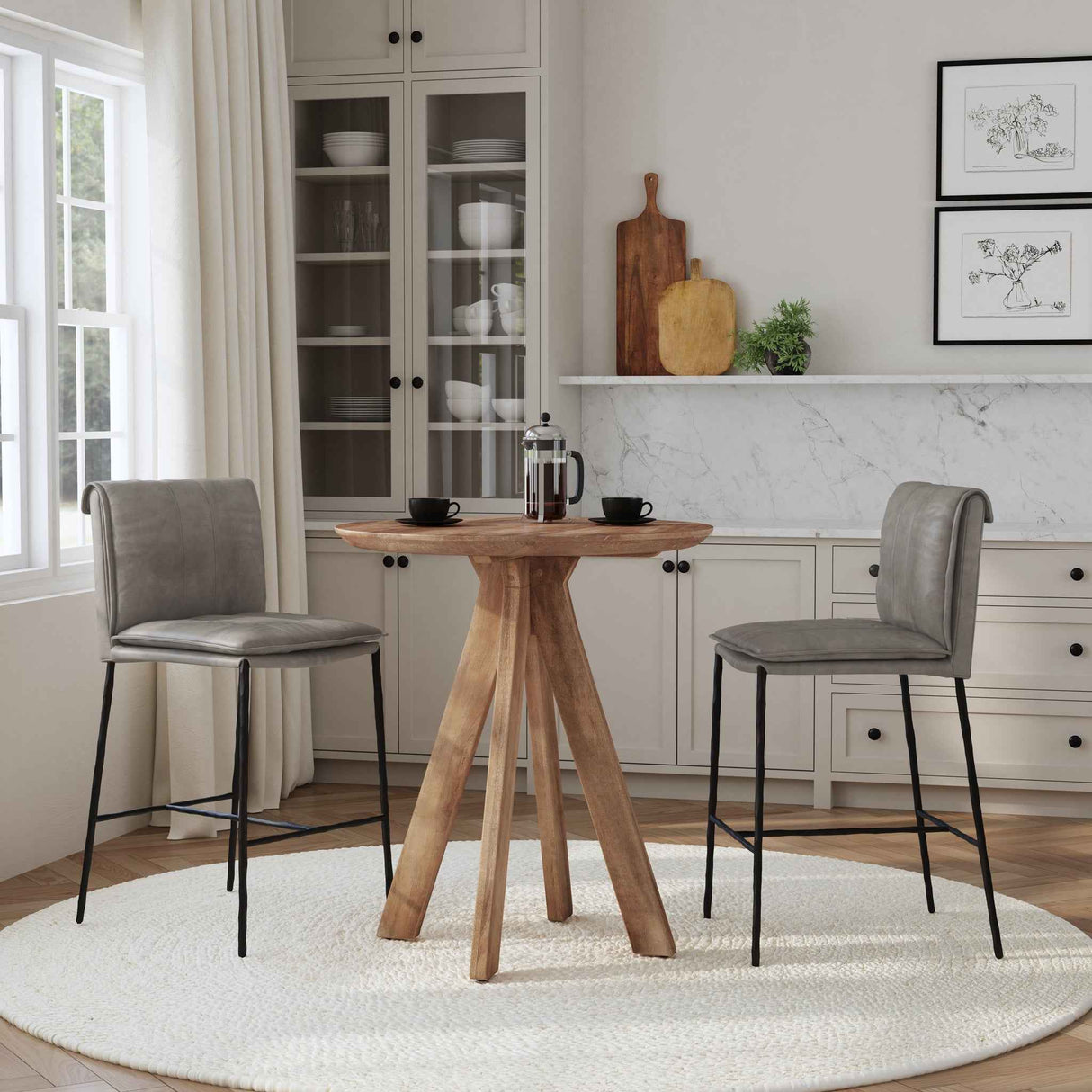 Rodrigo Counter Table - Hickory Brown by Classic Home at Eve Furniture