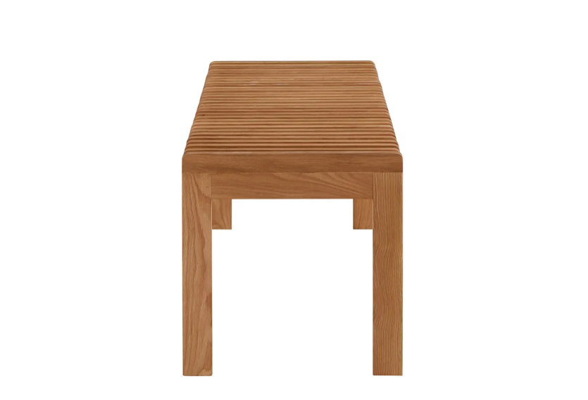 Rohe Bench Natural Oak by Moe's Home at Eve Furniture