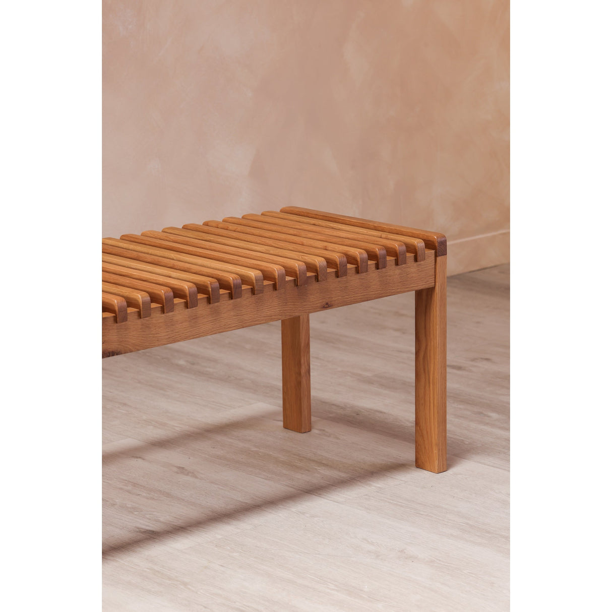 Rohe Natural Oak Bench by Moe's Home at Eve Furniture