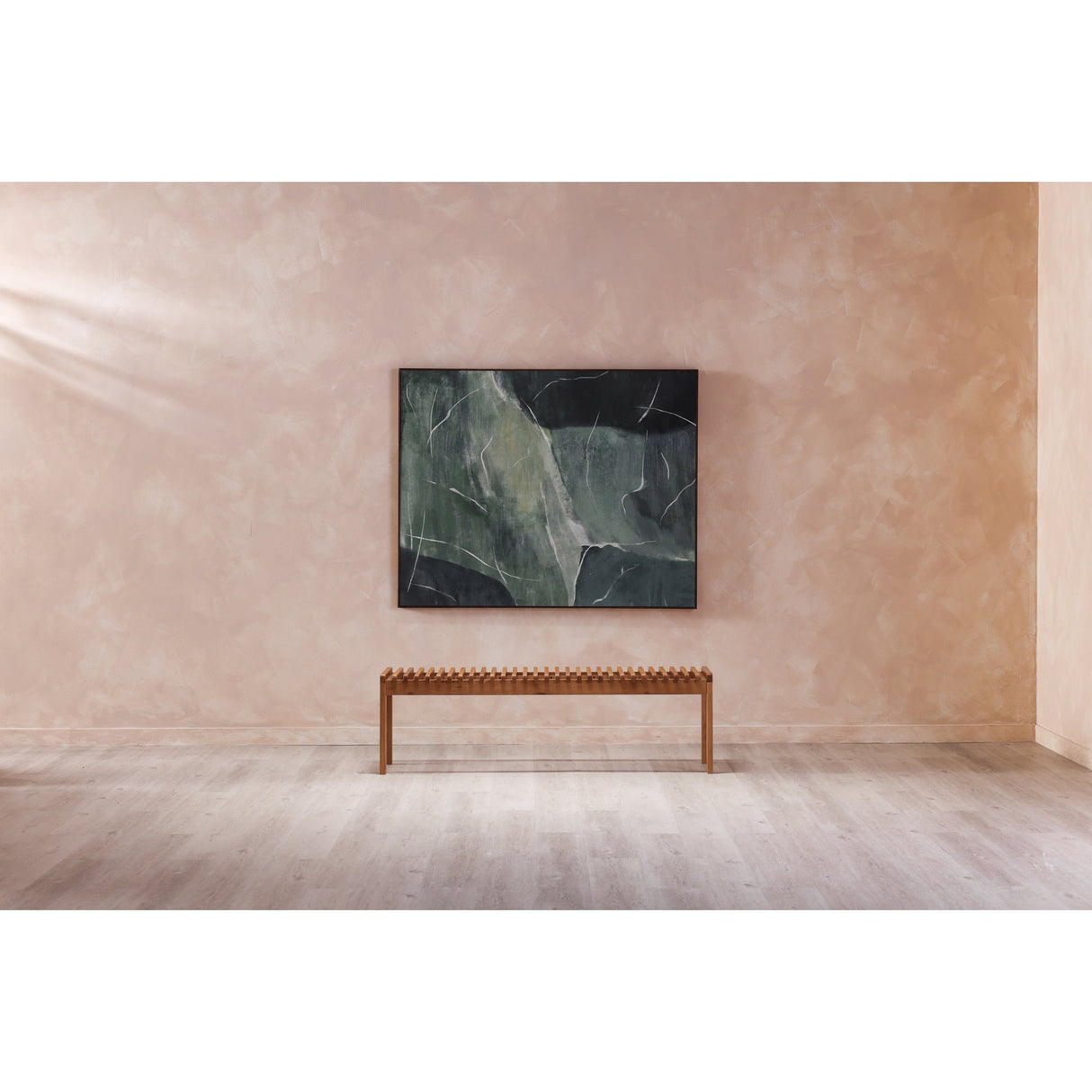 Rohe Natural Oak Bench by Moe's Home at Eve Furniture