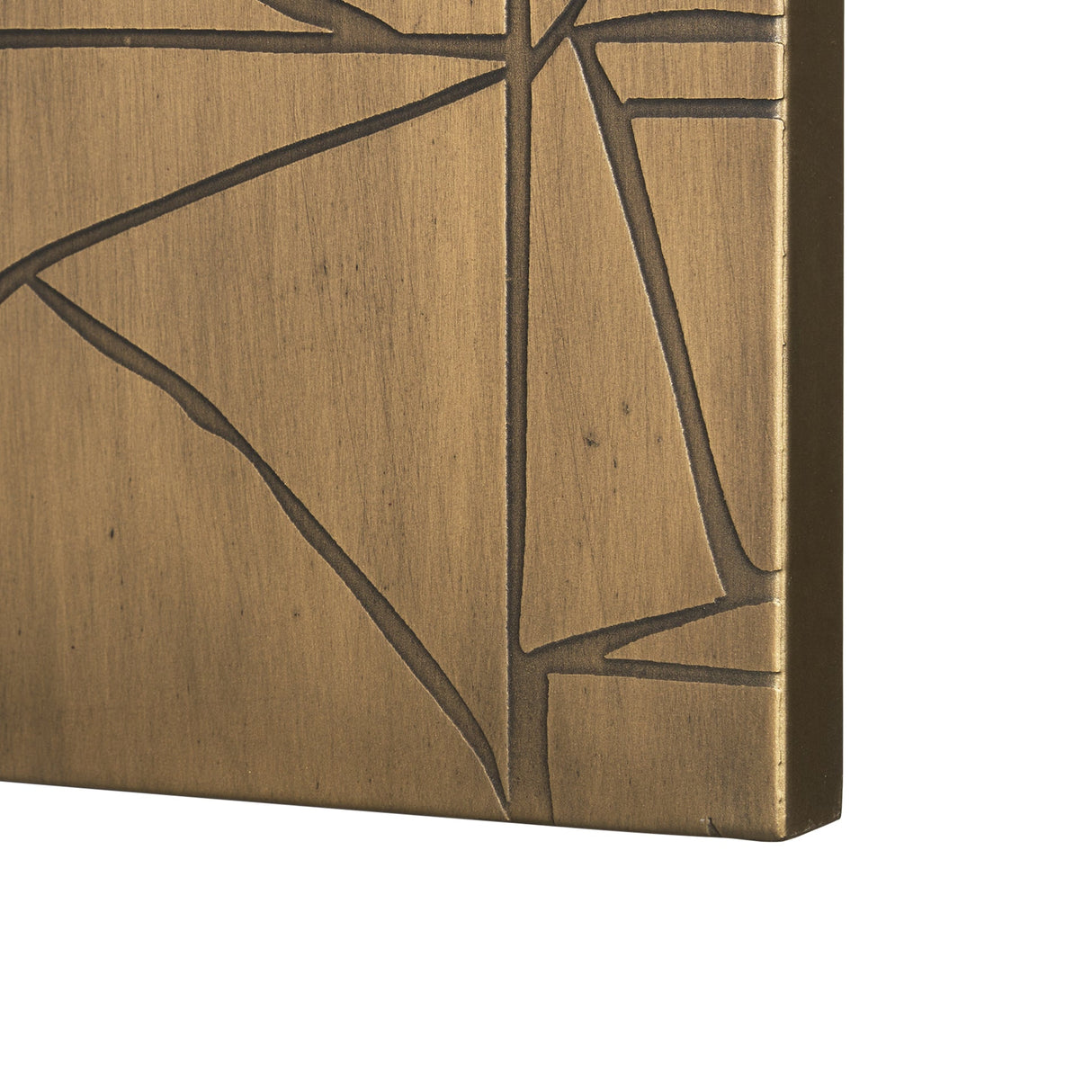 Roho Painted Gold Metal Wall Art by Mercana at Eve Furniture