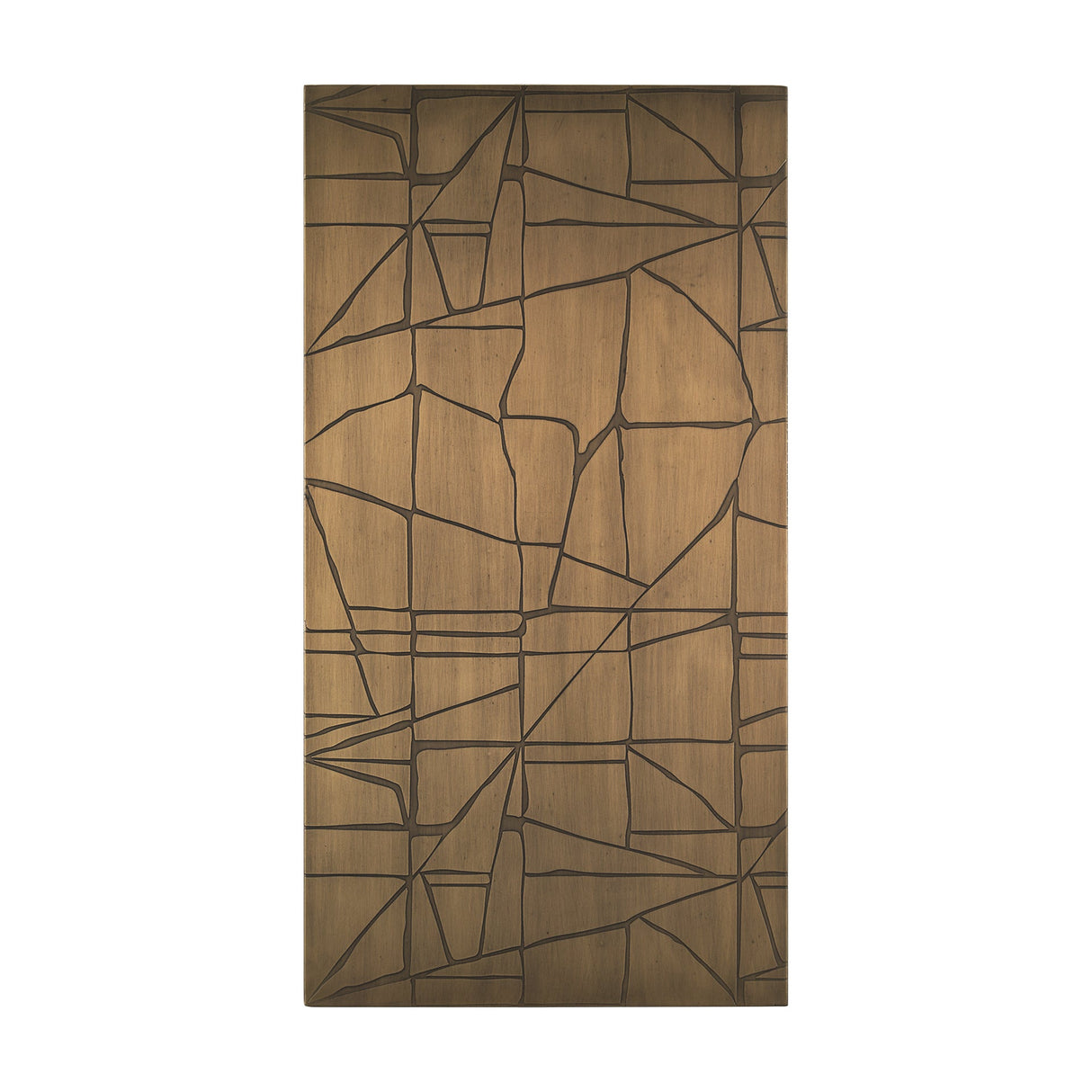 Roho Painted Gold Metal Wall Art by Mercana at Eve Furniture