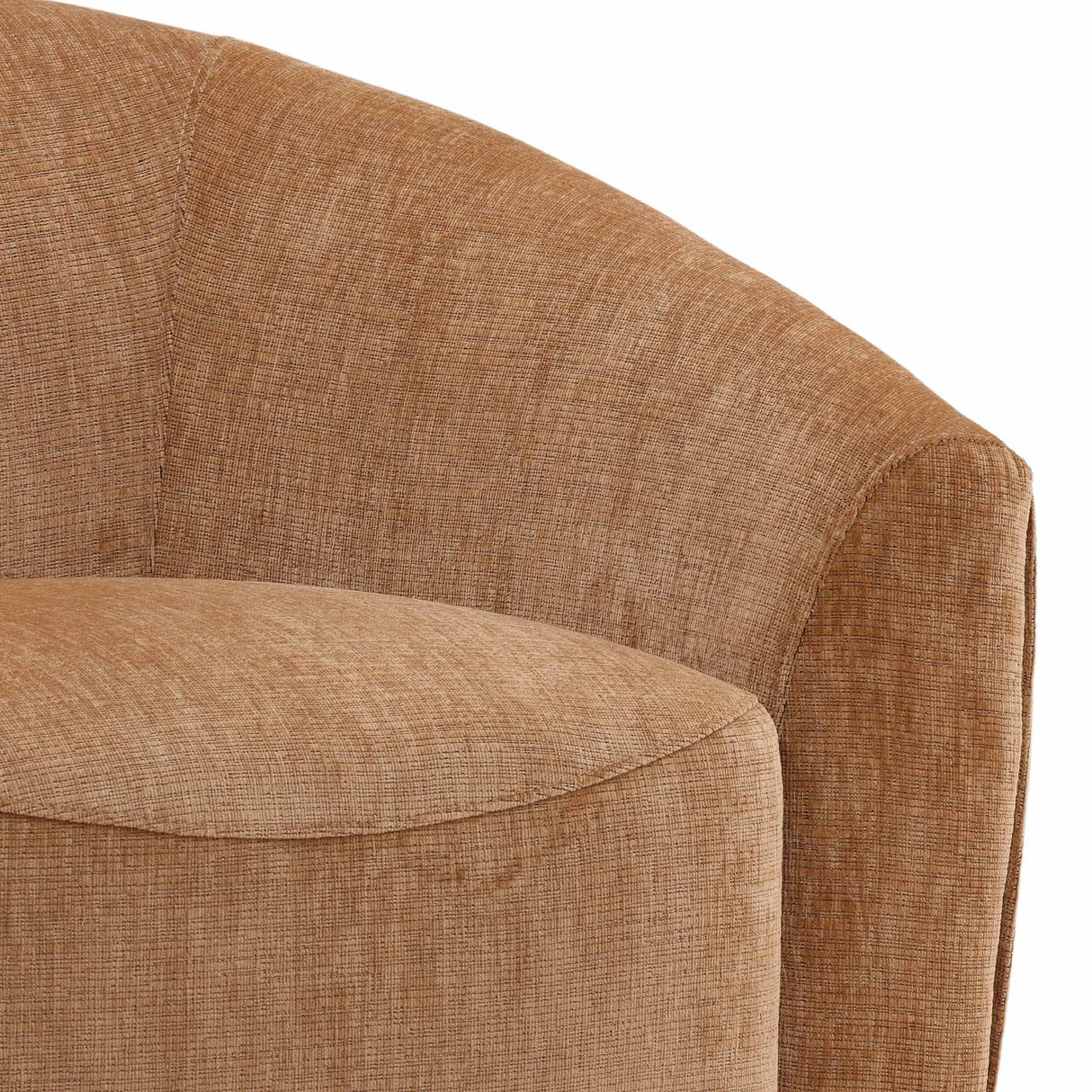 Rojas Swivel Chair, Rose by Dovetail at Eve Furniture