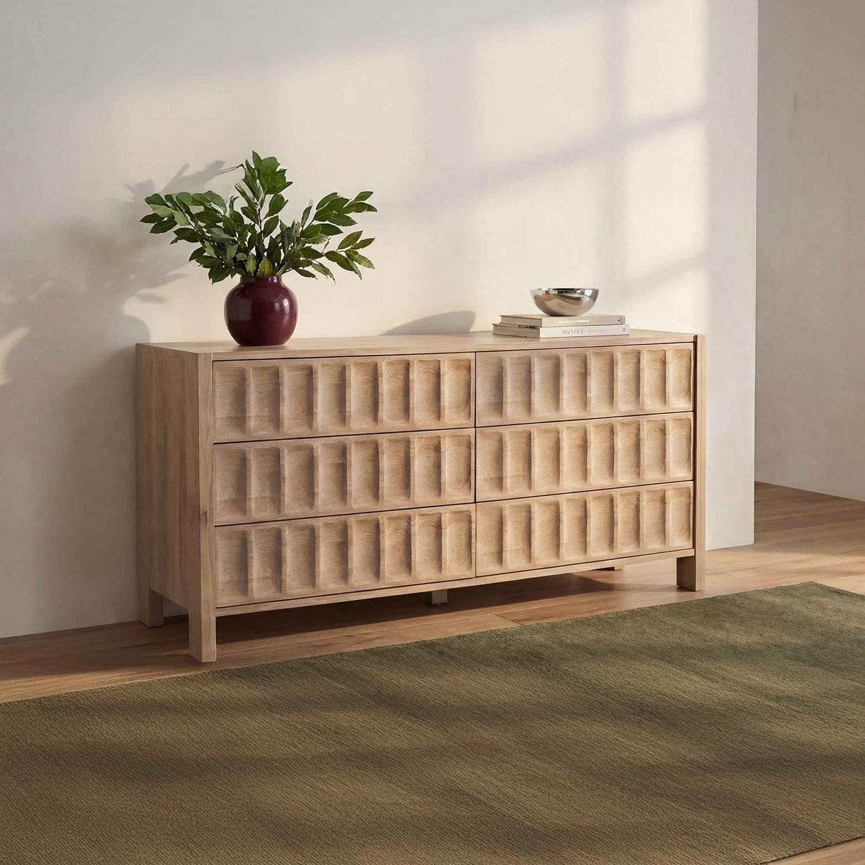 Roland Natural Dresser by Moe's Home at Eve Furniture