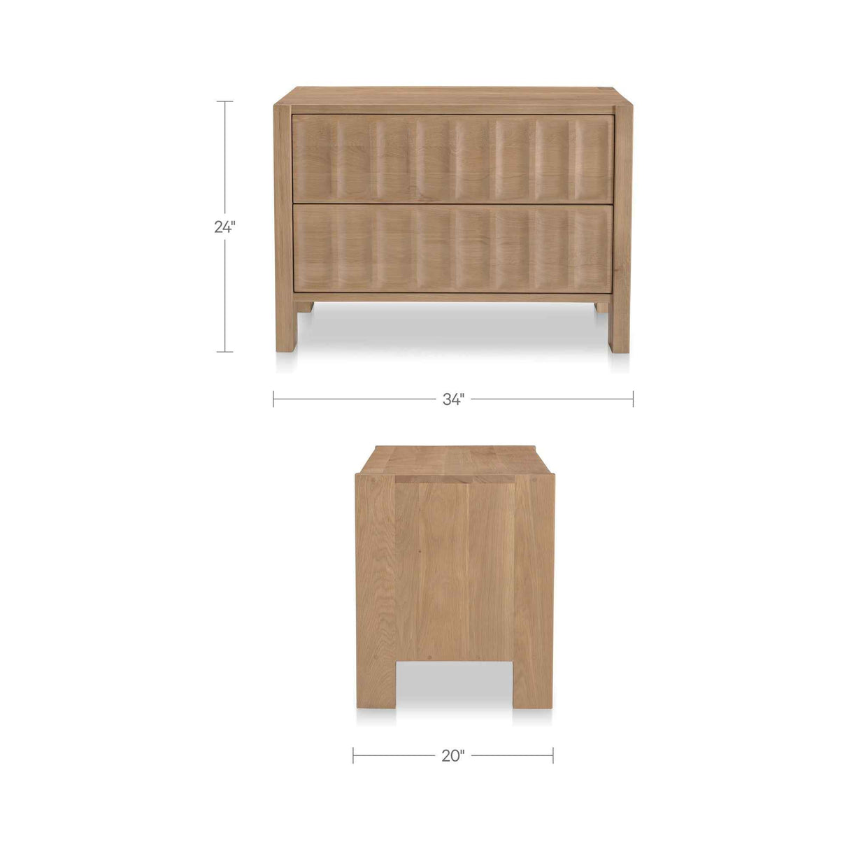 Roland Natural Nightstand