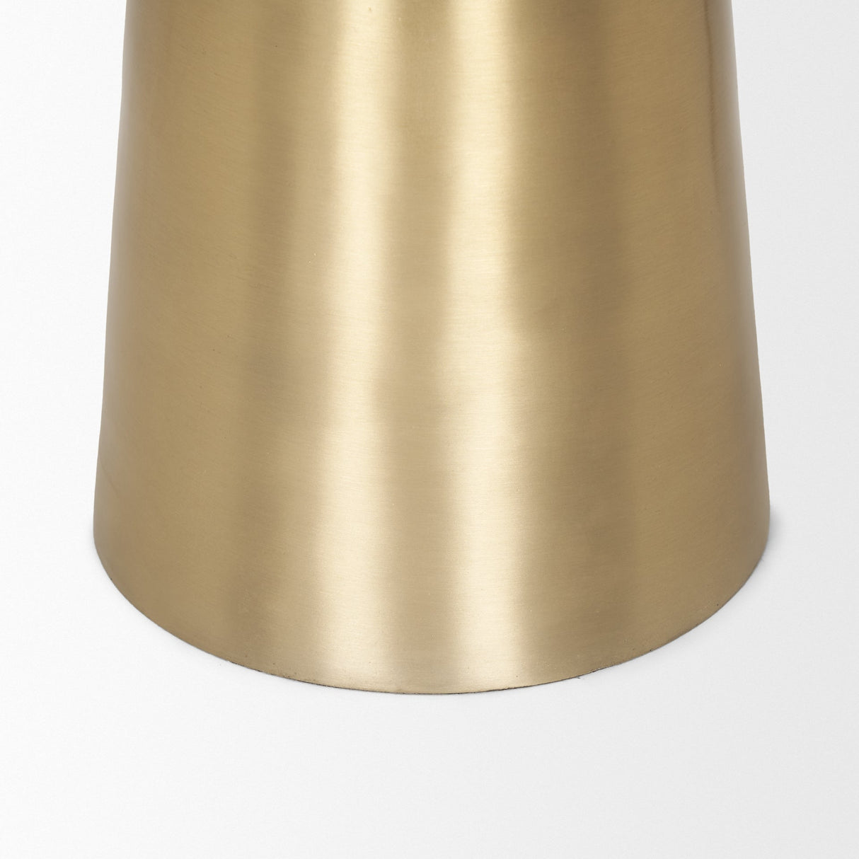 Roland Satin Brass Cast Aluminum Metal Accent Table by Mercana at Eve Furniture