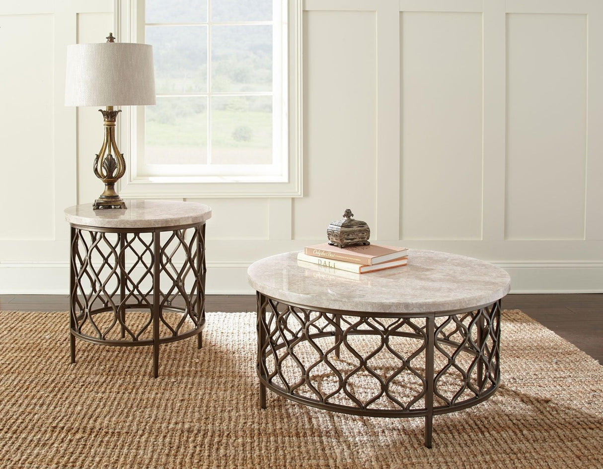 Roland 3-Piece Set (Cocktail & 2 End Tables) by Steve Silver at Eve Furniture